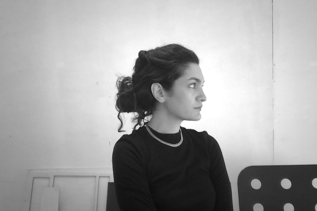 Profile of women in black and white